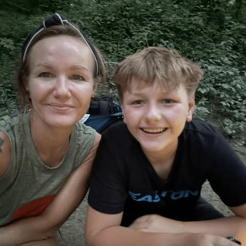 Roxanne and her son Elijah